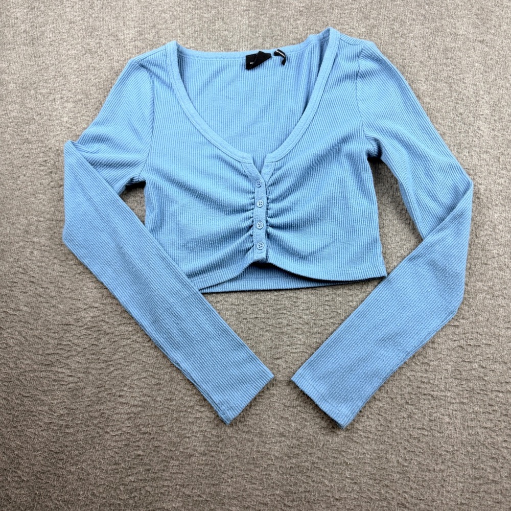 Out from Under | Ribbed Button-Front Crop Top